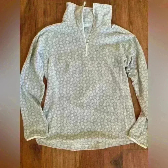 Women’s gray printed Columbia fleece - Picture 1 of 4